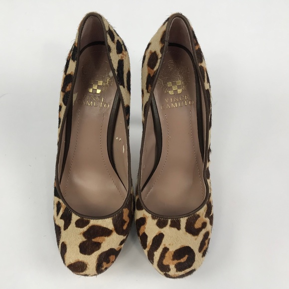 Vince Camuto Leopard 'Sarika' Calf Hair Pumps - Picture 3 of 8